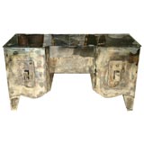 Vintage 40's Distressed Mirror Dressing Table/Desk