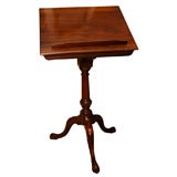 Queen Ann mahogany reading stand