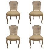 Set of Four Side Chairs in Louis XV-style by Jansen
