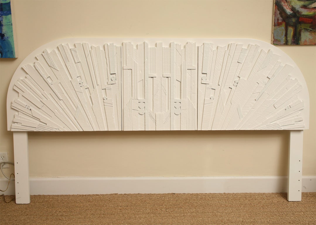 White Lacquered Lane Headboard