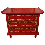 1940s ASIAN CHINESE INSPIRED CABINET COMMODE