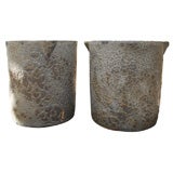 Vintage Pair of Tall Smelting Pots