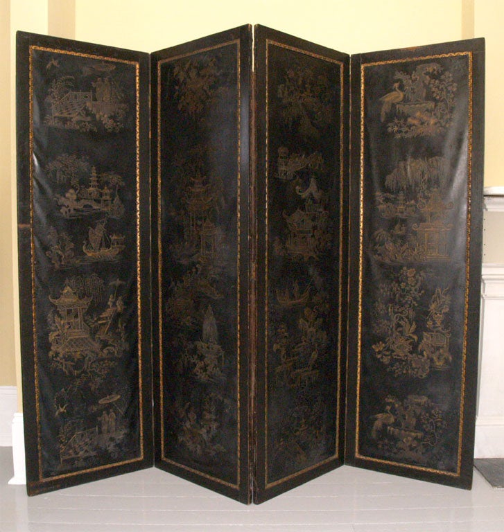 French leather screen