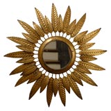Metal Sunburst Mirror