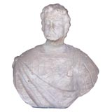 White Stone Bust