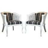 Pair of Vintage Caneback Chairs