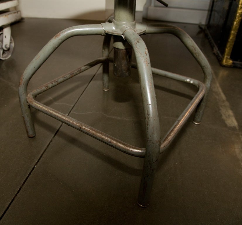 pair of vintage drafting stools 4
