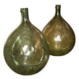 Antique French wine bottles