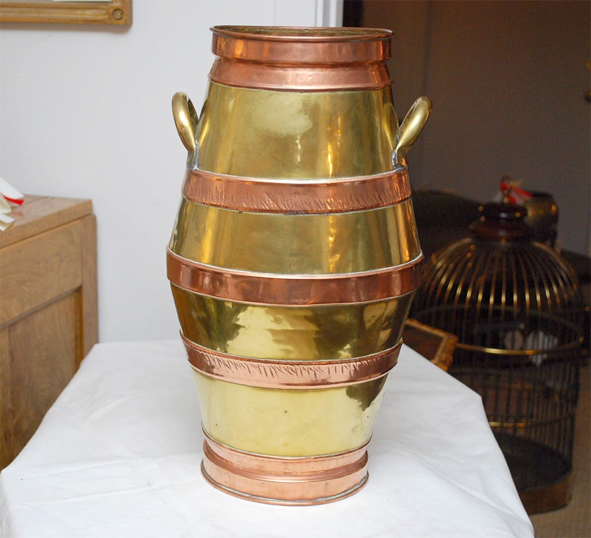 19th Century English Brass Umbrella Stand