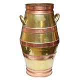 19th Century English Brass Umbrella Stand