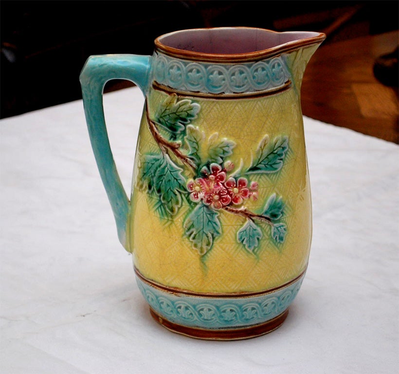 Majolica Bird Pitcher