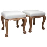Pair of French 19th Century Stools