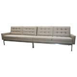 Florence Knoll 2 piece sectional sofa in Holland & Sherry fabric