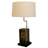 A Large Cast Resin Sunflower Table Lamp.