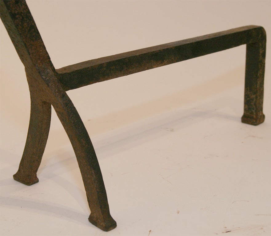 Pair of Horse Andirons 1