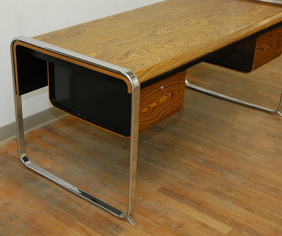 Chrome Modernist Desk by Peter Protzman for Herman Miller For Sale