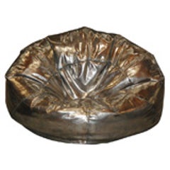 Stainless steel beanbag chair sculpture by Cheryl Ekstrom 7