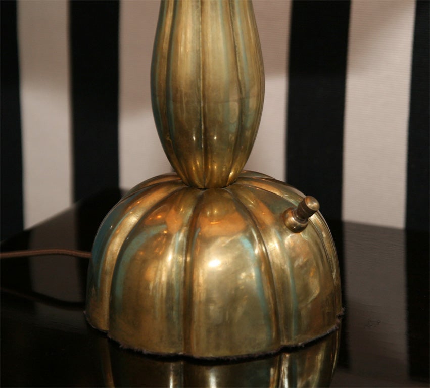 American Bronze Table Lamp by Joseph Hoffman, Austrian 1920