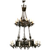 Iron Italian Renaissance Style Chandelier
