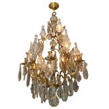 Baccarat Louis XV Style Gilt Bronze Chandelier