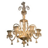 Vintage A Unique Six Arm Crystal Chandelier