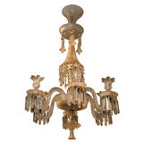 A Six Light Neo-Greque Chandelier Attributed to Baccarat