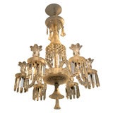Vintage A Ten Light Neo-Greque Chandelier Attributed to Baccarat