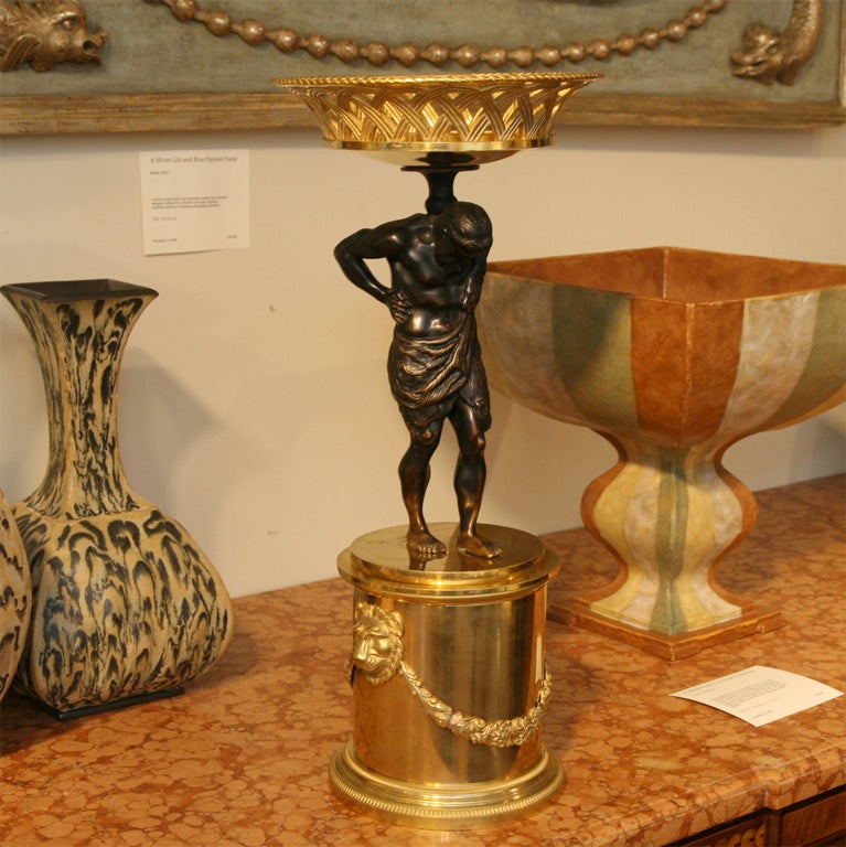 A Pair of Gilt and Patinated Bronze Surtout de Table For Sale 2