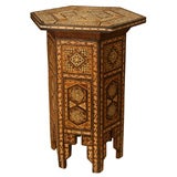 19th Century Indian Inlay Octagonal Table