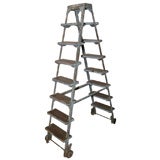 Wood & Iron Library Ladder