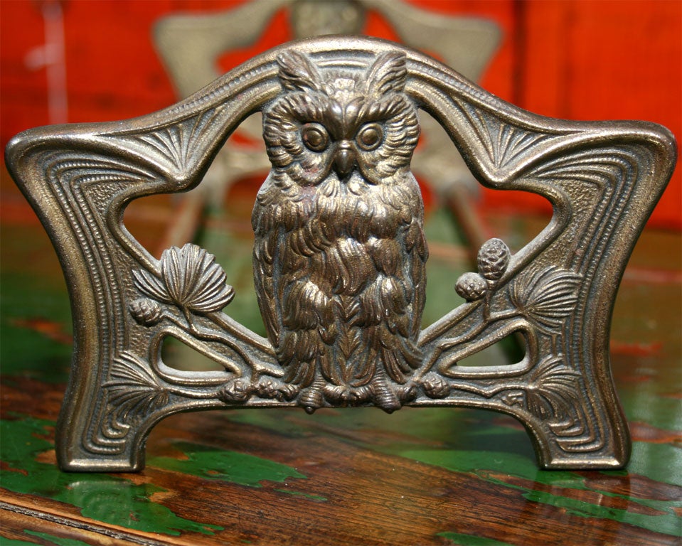 Owl Expandable Brass  Bookends 1
