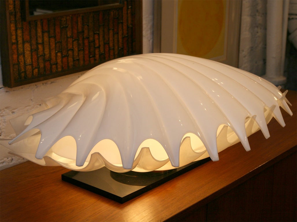 Late 20th Century Shell Lamp by Rougier