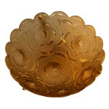 AMBER FRENCH DECO CEILING FIXTURE