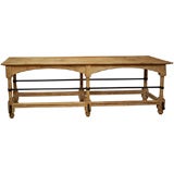Church Console with Iron Trim