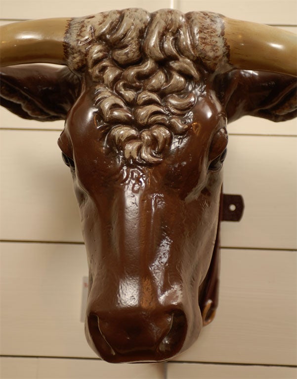 large  Zinc Bull head 1
