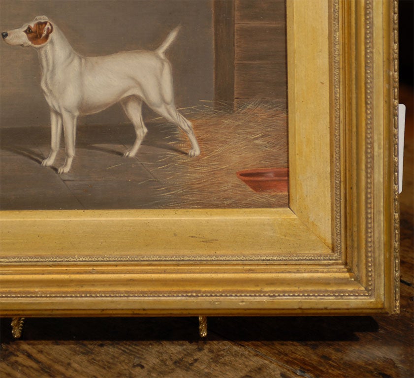 English Terrier oil painting