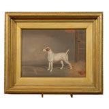 Terrier oil painting
