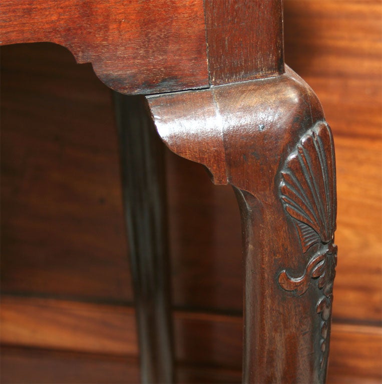 19th Century Irish Georgian Mahogany Console Table For Sale