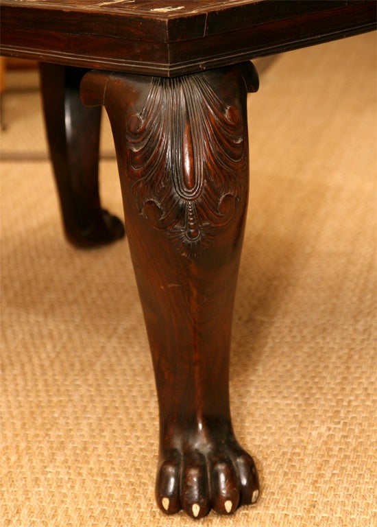 19th Century Anglo-Indian Ivory Inlaid Low Table 2