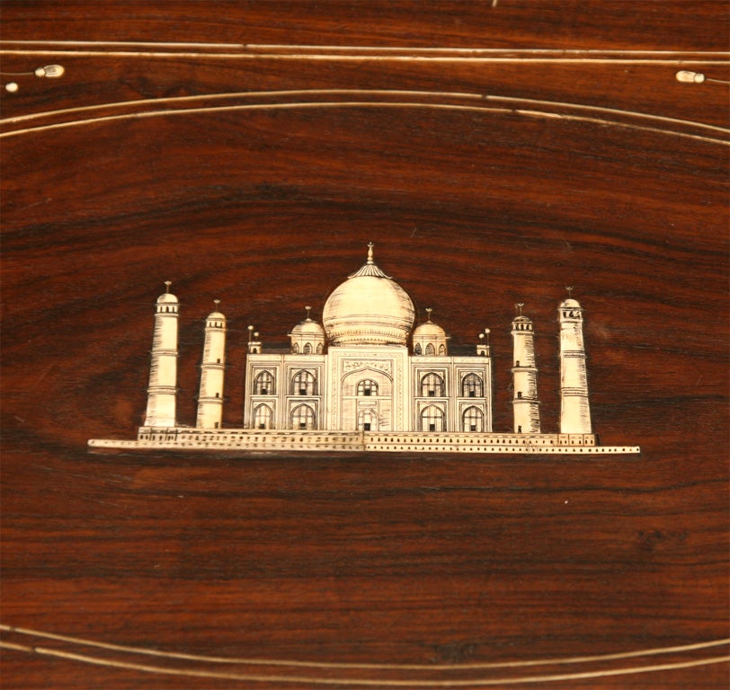 19th Century Anglo-Indian Ivory Inlaid Low Table 4