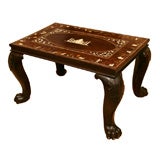 19th Century Anglo-Indian Ivory Inlaid Low Table