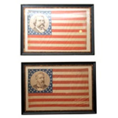 Pair of Framed Campaign Bandannas: Blaine and Logan 8