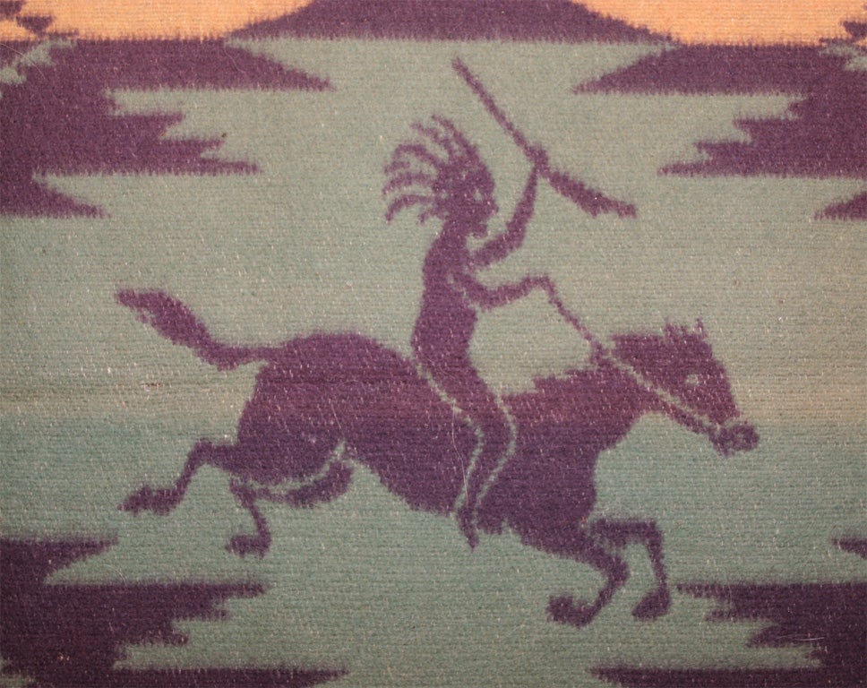 Cotton Vintage Beacon Indian Camp Blanket.