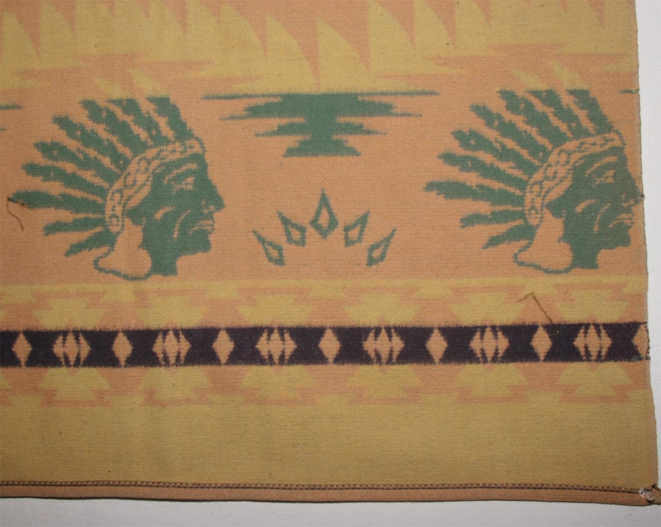 Vintage Beacon Indian Camp Blanket. 1