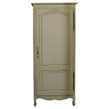 Painted Louis XV, Provincial Style Single Door Armoire