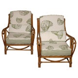 Pair of Bamboo Arm Chairs
