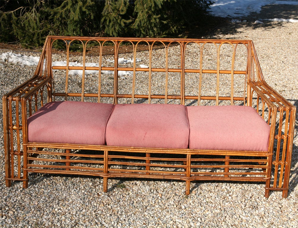 PART OF 3-PIECE STICK WICKER SET