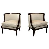 Pair Slipper Chairs