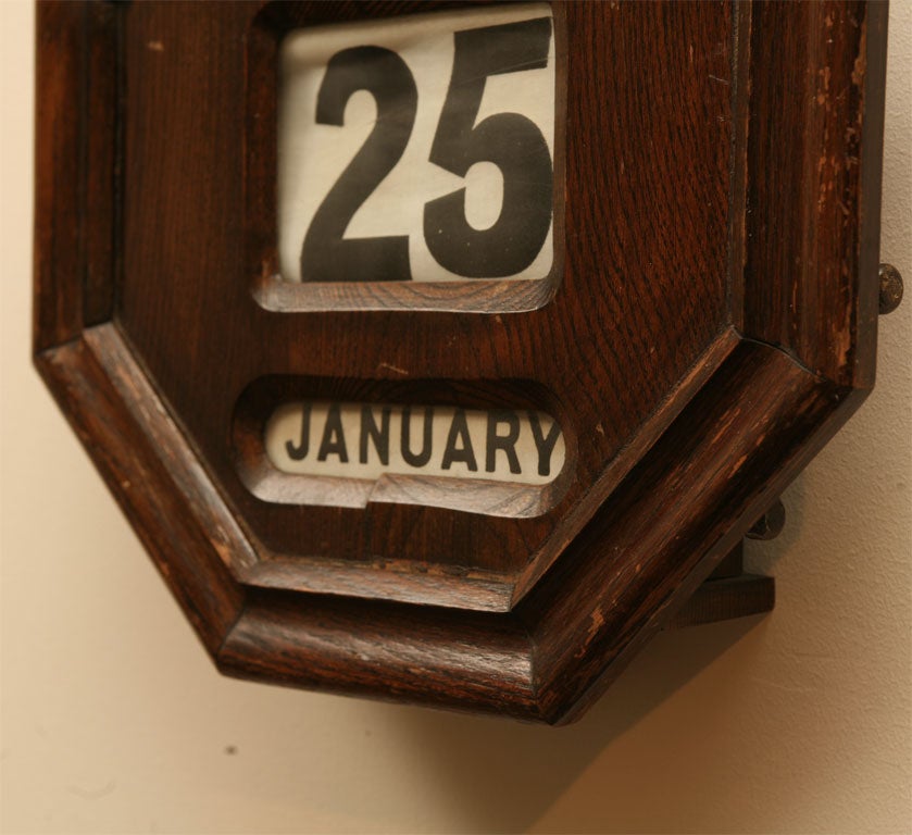 wooden wall calendar