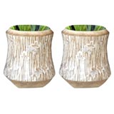 Pair of Large Decorative Planters by D.K. Home